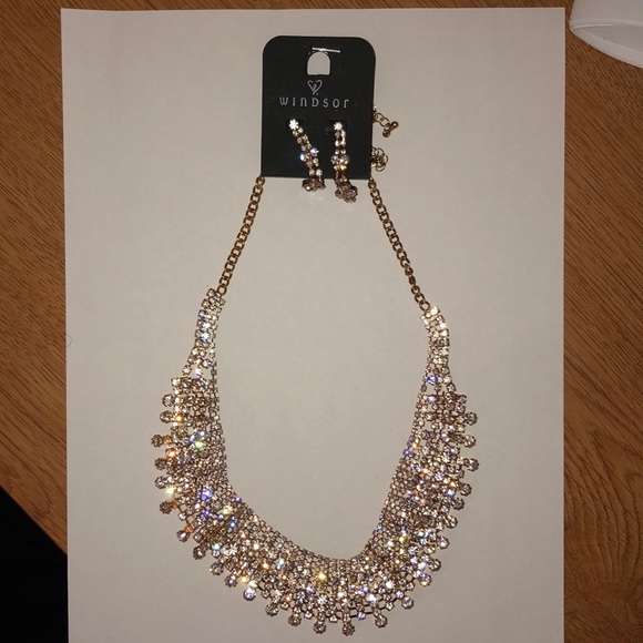 Windsor Accessories - Homecoming / Prom Necklace and Earring Set